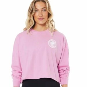 Soulcycle Pink Cropped longsleeve (Med)